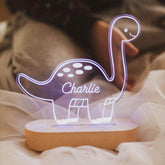 Personalized Acrylic Night Light For Kids | Dinosaur for Kids | Customized Handmade Led Kids Bedroom Decor - BBD GIFTS